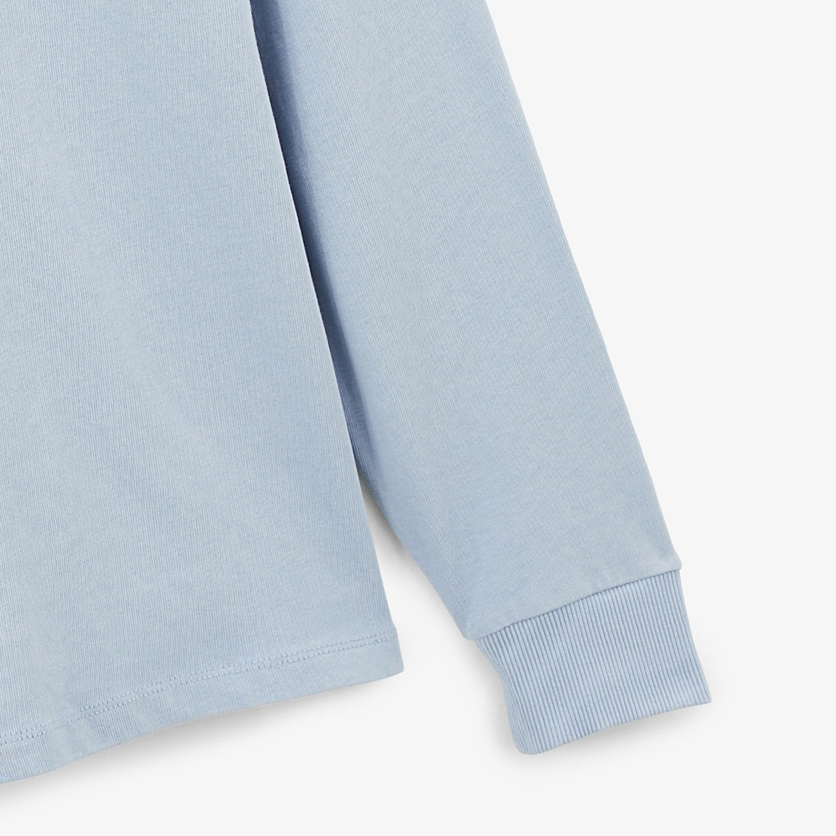 Lohan Men's Sky Blue Long Sleeve Rugby Jersey SERGE BLANCO