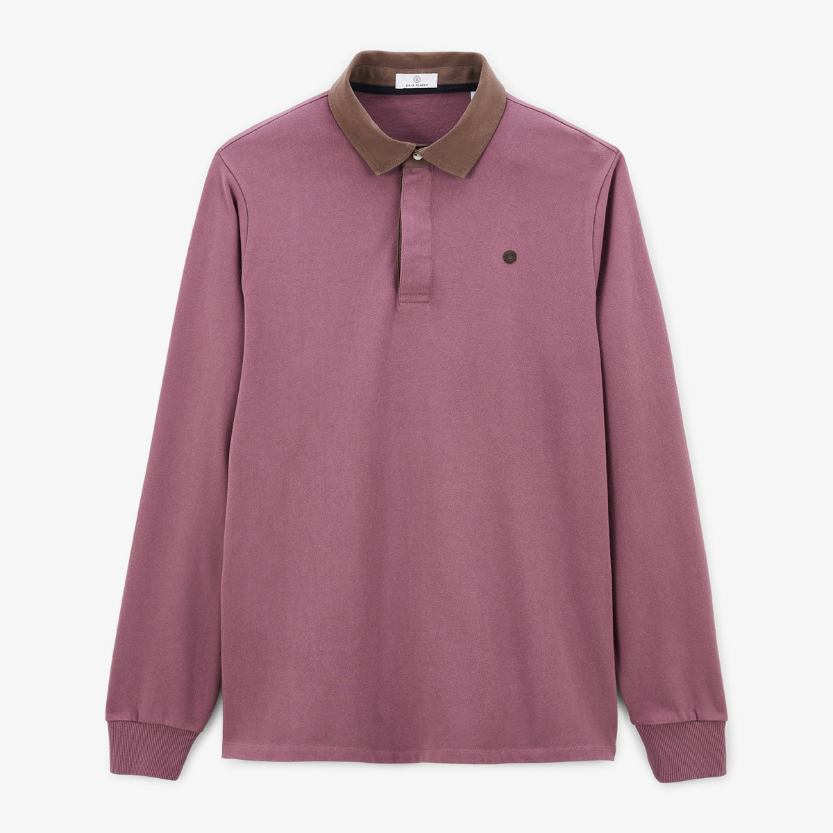 Purple Lupin Men's Long-Sleeved Cotton Rugby Shirt SERGE BLANCO