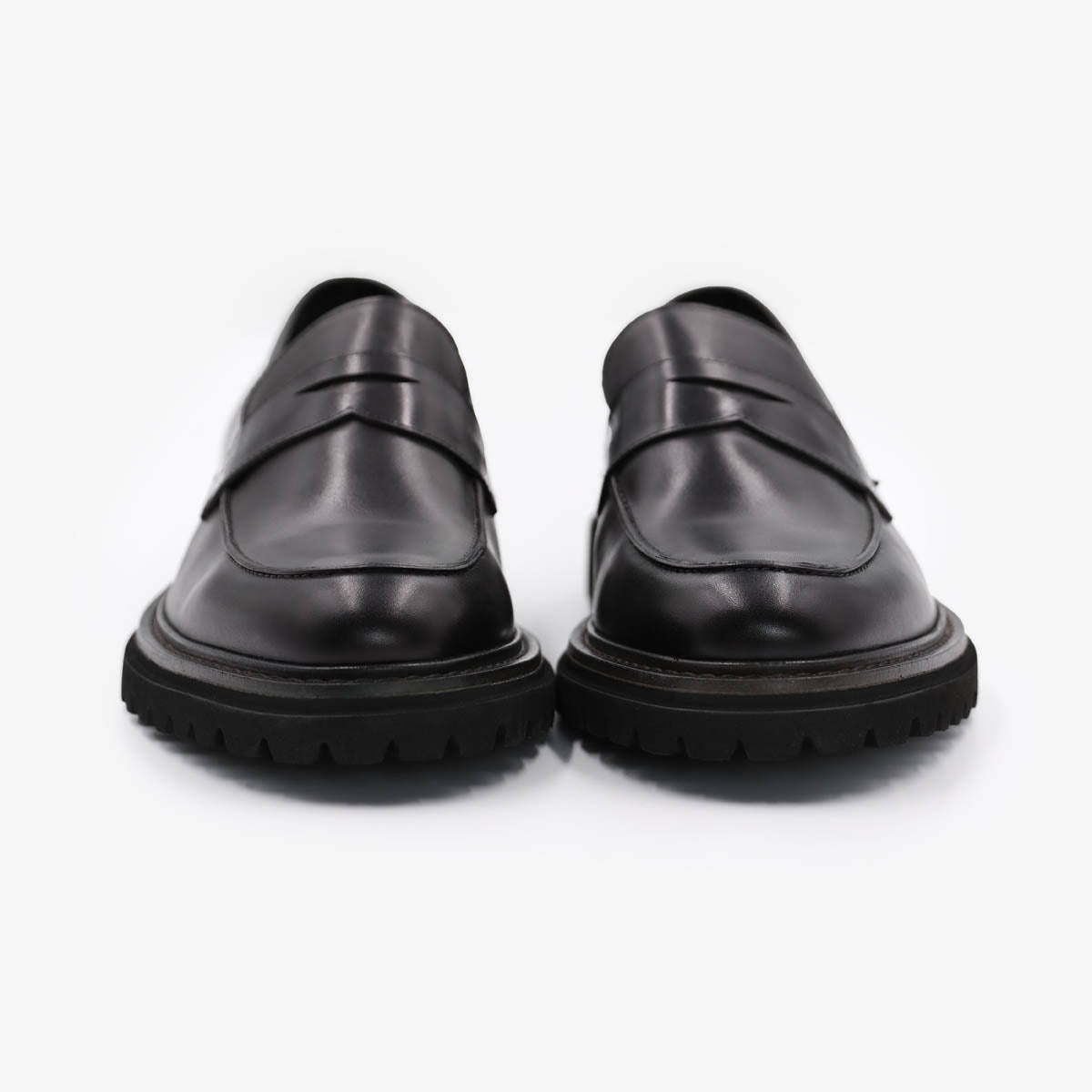 Austin Men's Black Leather Loafers SERGE BLANCO