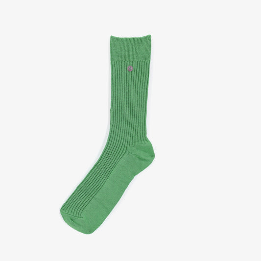 Pack of 3 pairs of plain almond green long socks by SERGE BLANCO