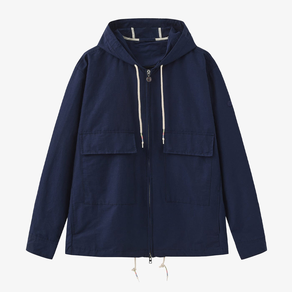 SERGE BLANCO Men's Blue Dolan Nautical Parka