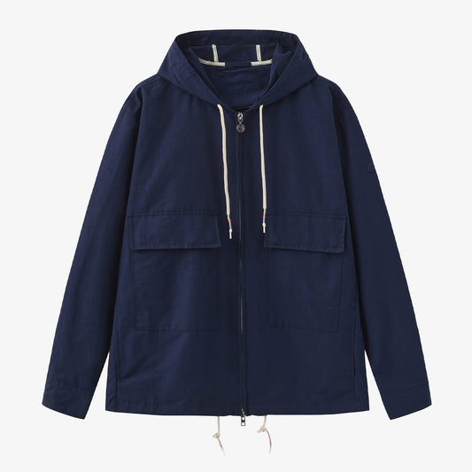 SERGE BLANCO Men's Blue Dolan Nautical Parka