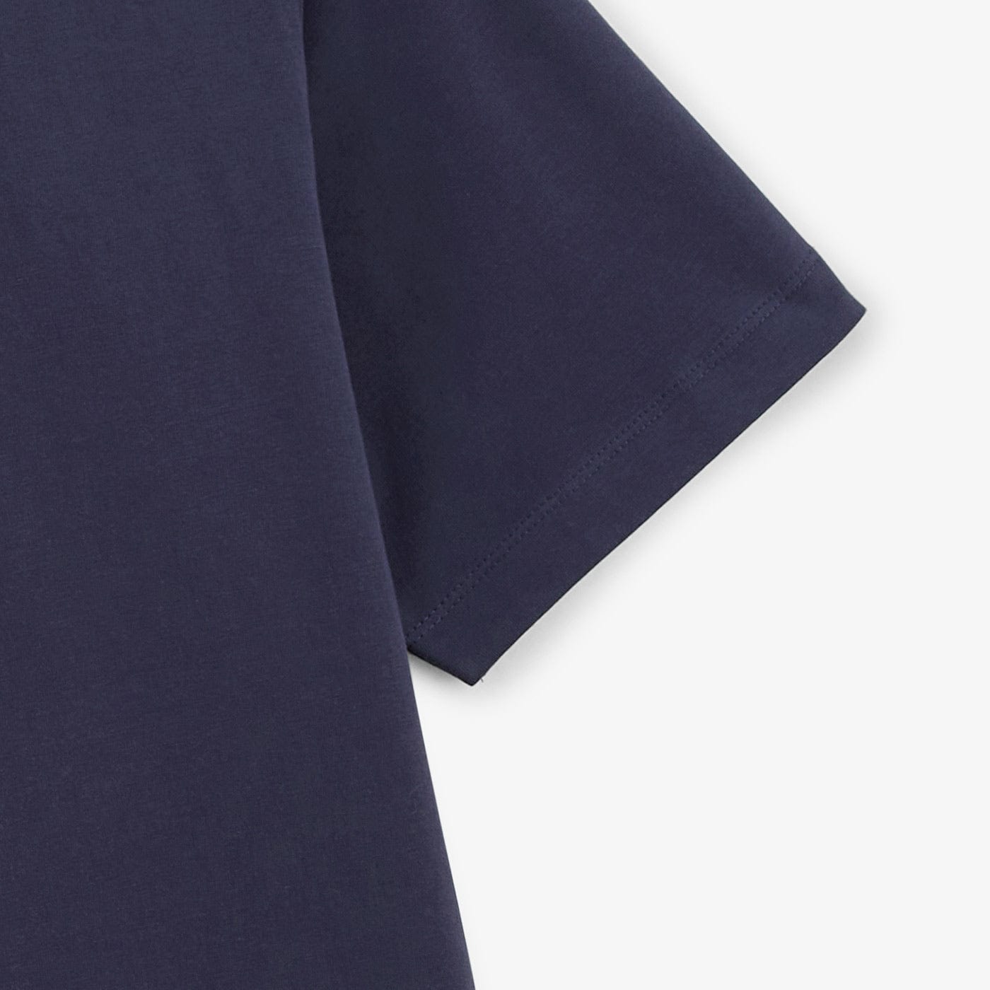 Men's Short-Sleeved Rugby Polo Shirt in Midnight Blue Cotton Jersey by SERGE BLANCO