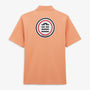 Men's Short-Sleeved Rugby Polo Shirt in Coral Cotton Jersey by SERGE BLANCO