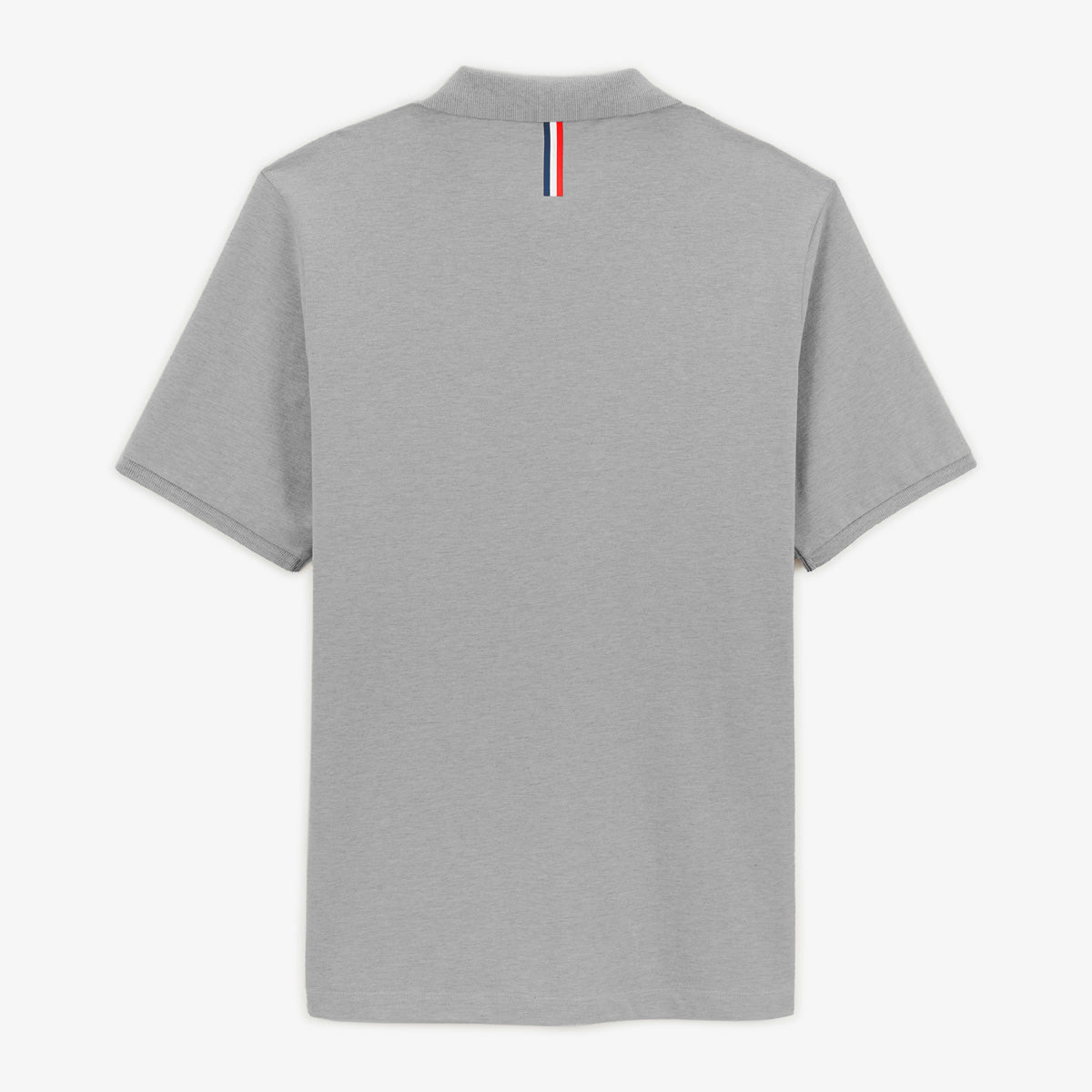 Lucas Short-Sleeved Junior Polo Shirt in Heather Gray Cotton Piqué SERGE BLANCO
