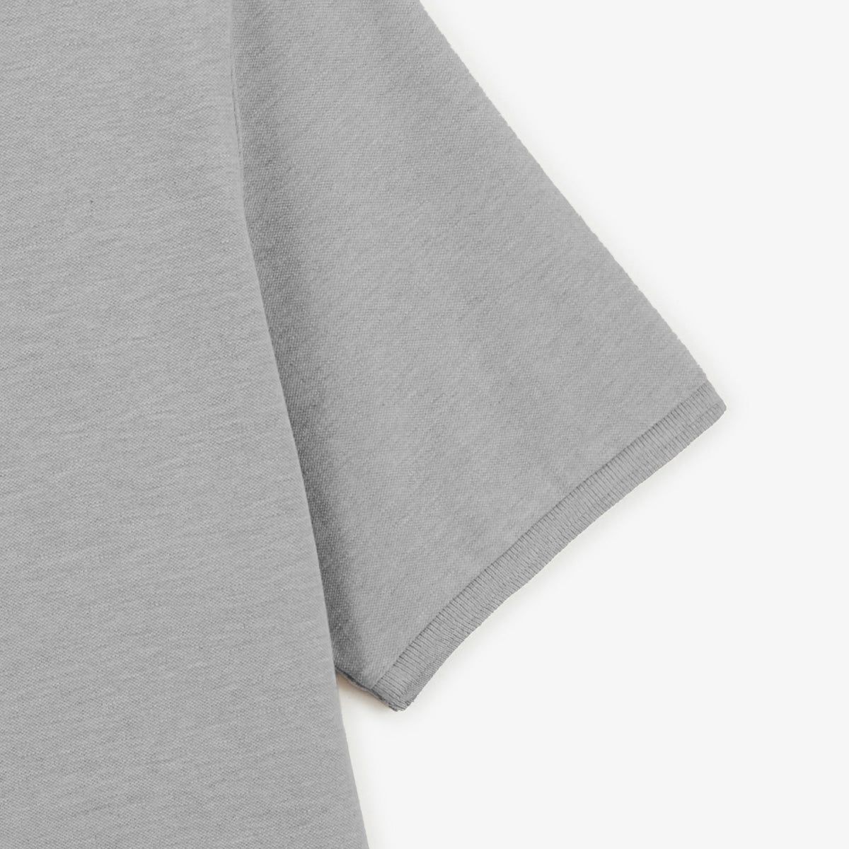 Lucas Short-Sleeved Junior Polo Shirt in Heather Gray Cotton Piqué SERGE BLANCO