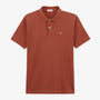 Lucas Rust Orange Cotton Short-Sleeved Piqué Polo Shirt, Loose Fit, Men's SERGE BLANCO