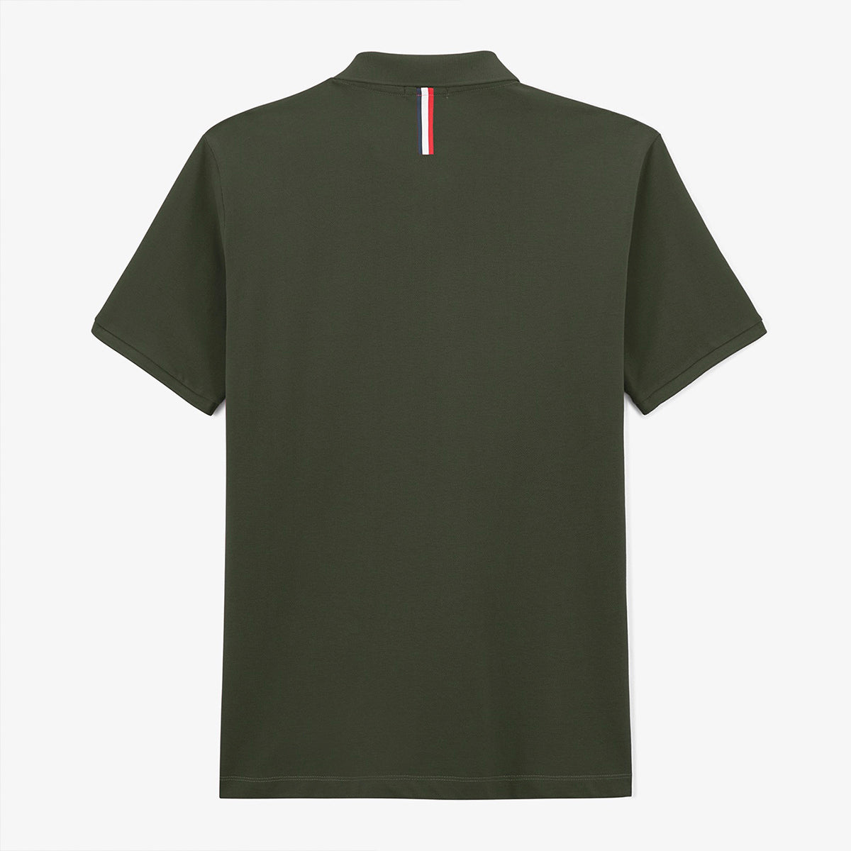 Junior Short-Sleeved Cotton Piqué Polo Shirt in English Green Lucas SERGE BLANCO