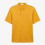 Lucas Yellow Gold Men's Short-Sleeved Cotton Piqué Polo Shirt SERGE BLANCO