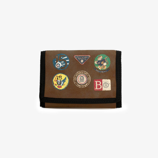 French Goal brown wallet SERGE BLANCO