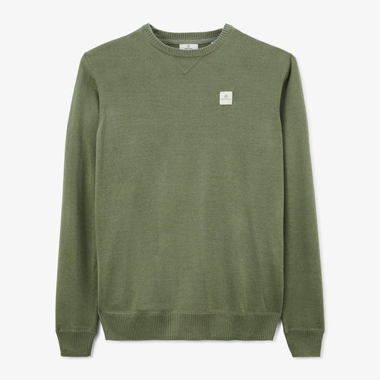 Murat PLAY Men's Military Green Round Neck Sweater SERGE BLANCO