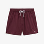 Nestor plain burgundy red men's swim shorts, serge blanco