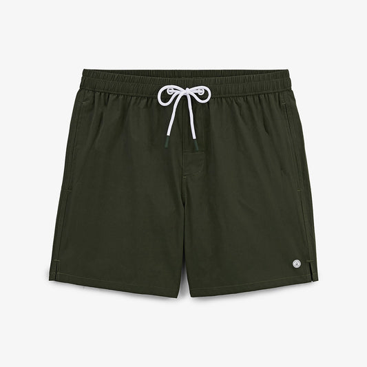Nestor khaki green plain swim shorts MEN SERGE BLANCO