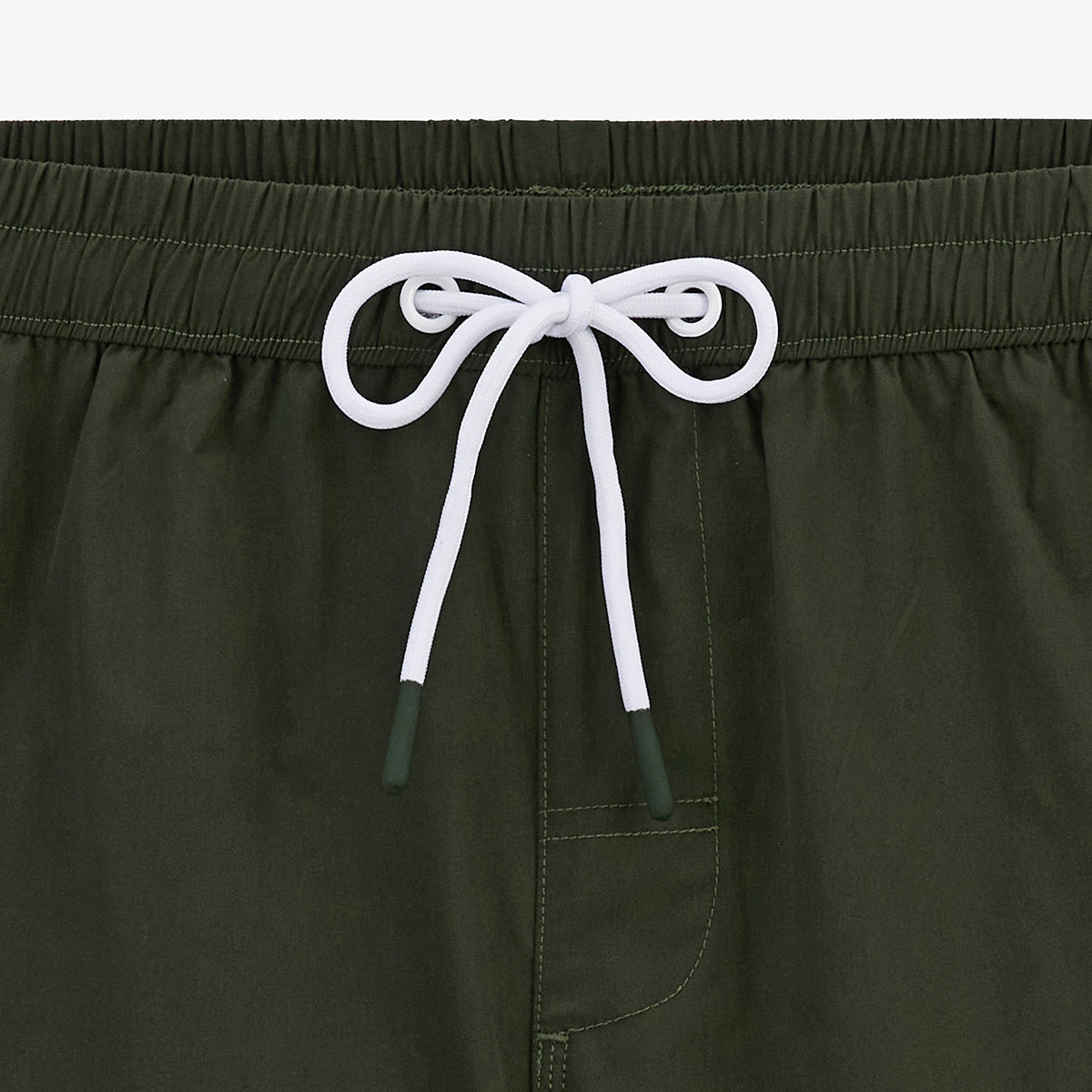 Nestor khaki green plain swim shorts MEN SERGE BLANCO