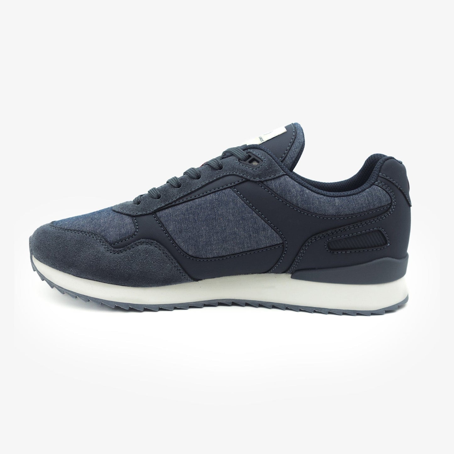 SERGE BLANCO Men's Chamonix Vintage Navy Blue Sneakers