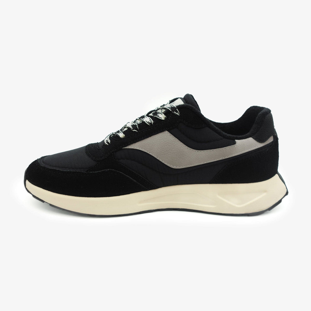 SERGE BLANCO Men's Black Martin Sneaker