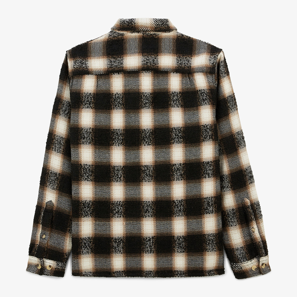 Clovis black checked overshirt for men SERGE BLANCO