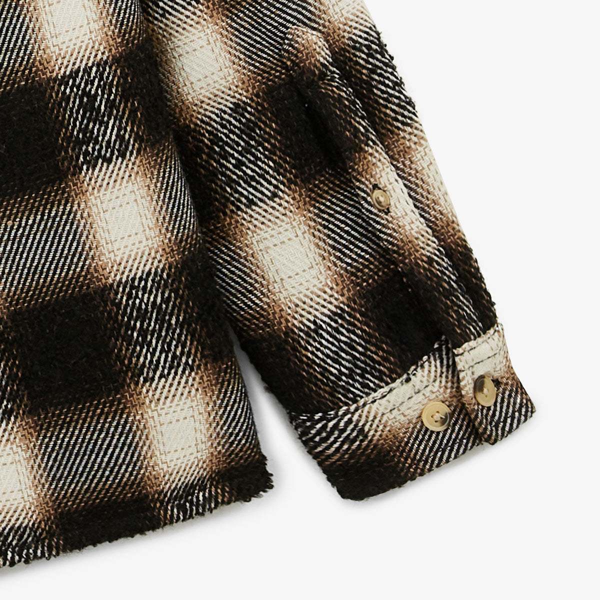 Clovis black checked overshirt for men SERGE BLANCO