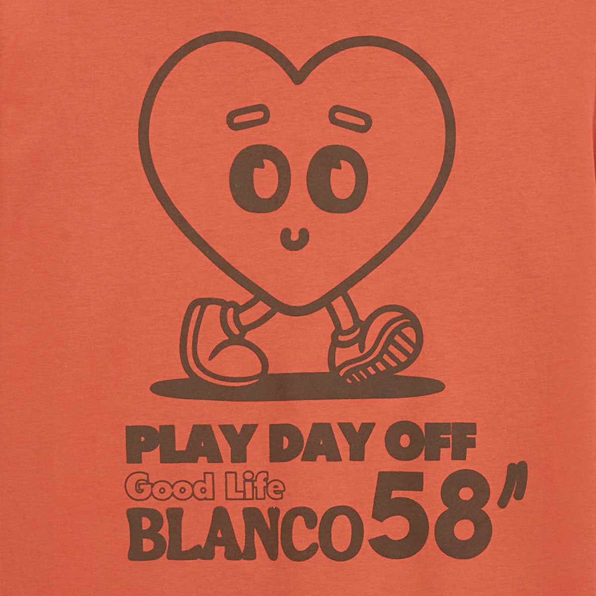 Men's Round Neck Cotton Jersey T-Shirt with Rust Orange Print on the Back SERGE BLANCO