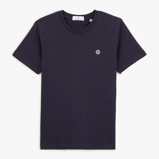 Dark Blue Junior Cotton Short Sleeve Round Neck T-Shirt SERGE BLANCO