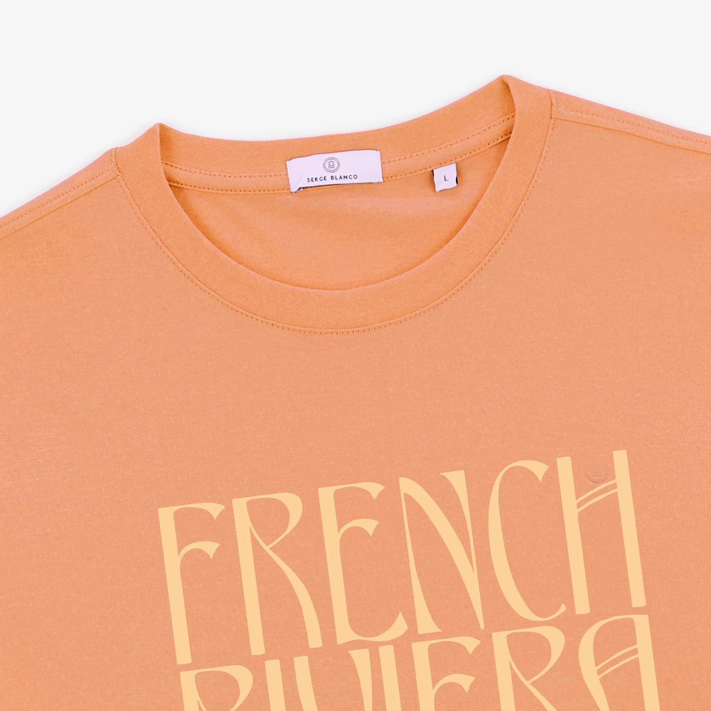 Men's Short Sleeve Round Neck French Riviera Toumani Coral T-Shirt SERGE BLANCO