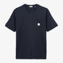 Dark Navy Blue Cotton Short Sleeve T-Shirt PLAY Chest Pocket Men SERGE BLANCO
