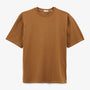Men's Short-Sleeved Stretch Cotton T-Shirt in Hazelnut Brown Tarike SERGE BLANCO