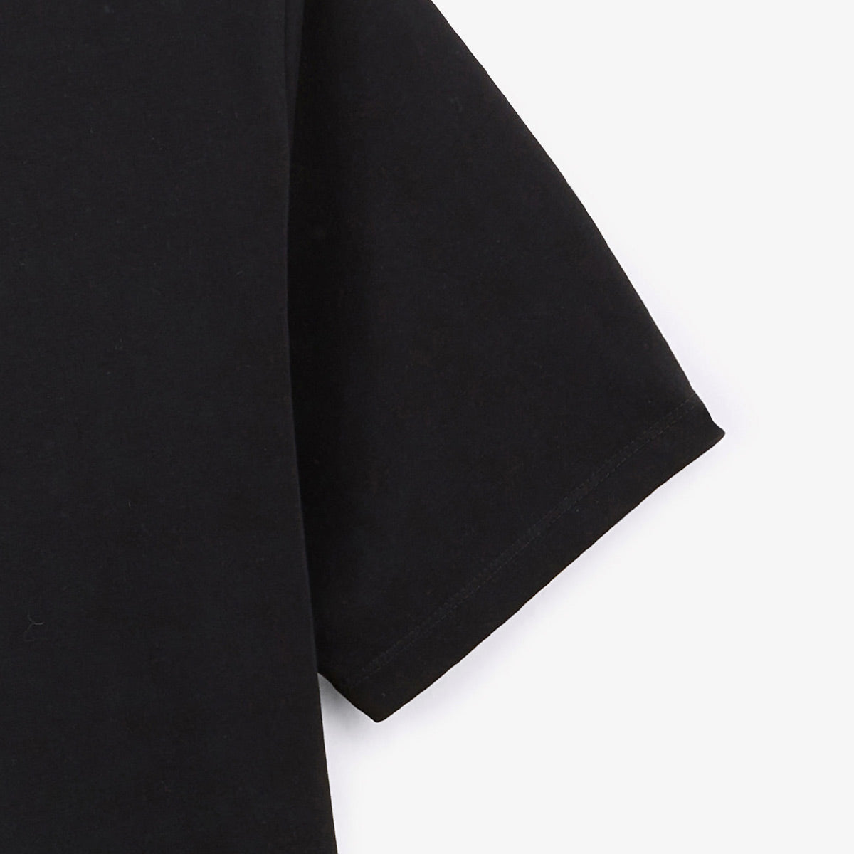 Theo round neck T-shirt in black cotton MEN SERGE BLANCO