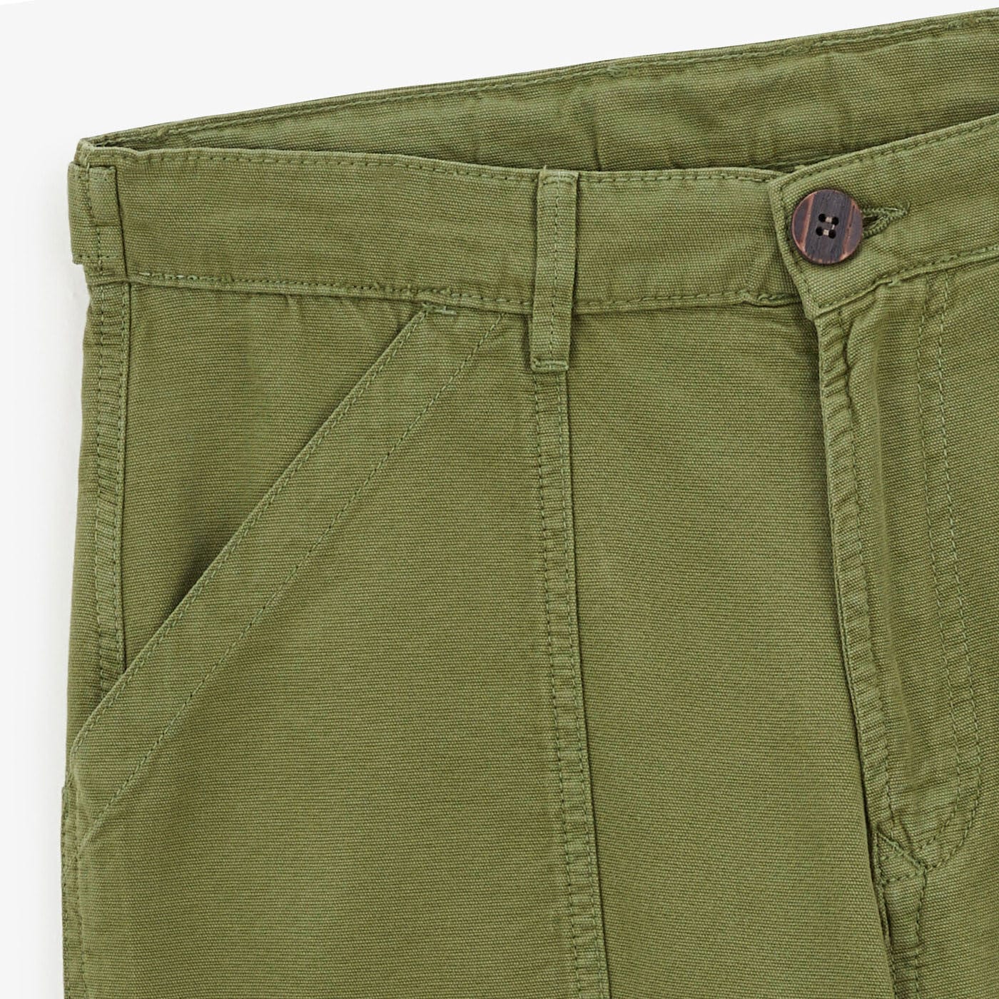 Bermudas de trabajo color oliva