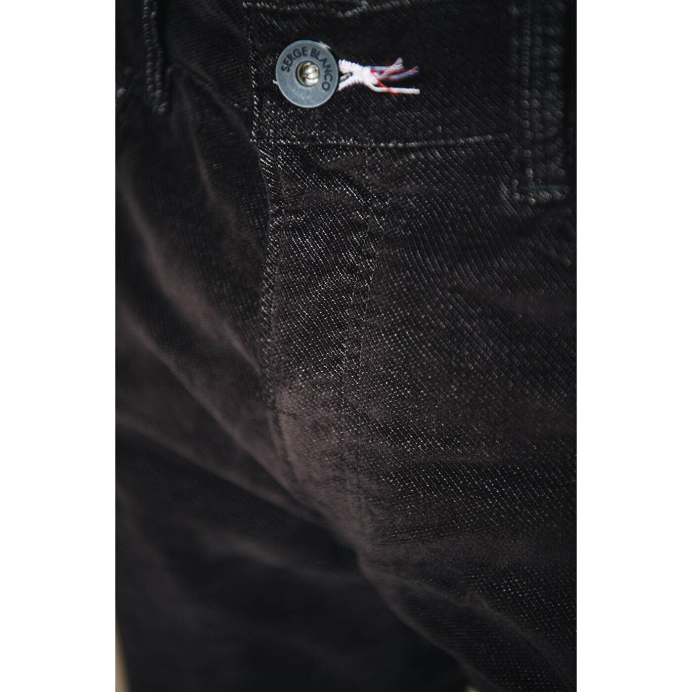 Pantalón de 5 bolsillos en terciopelo elástico