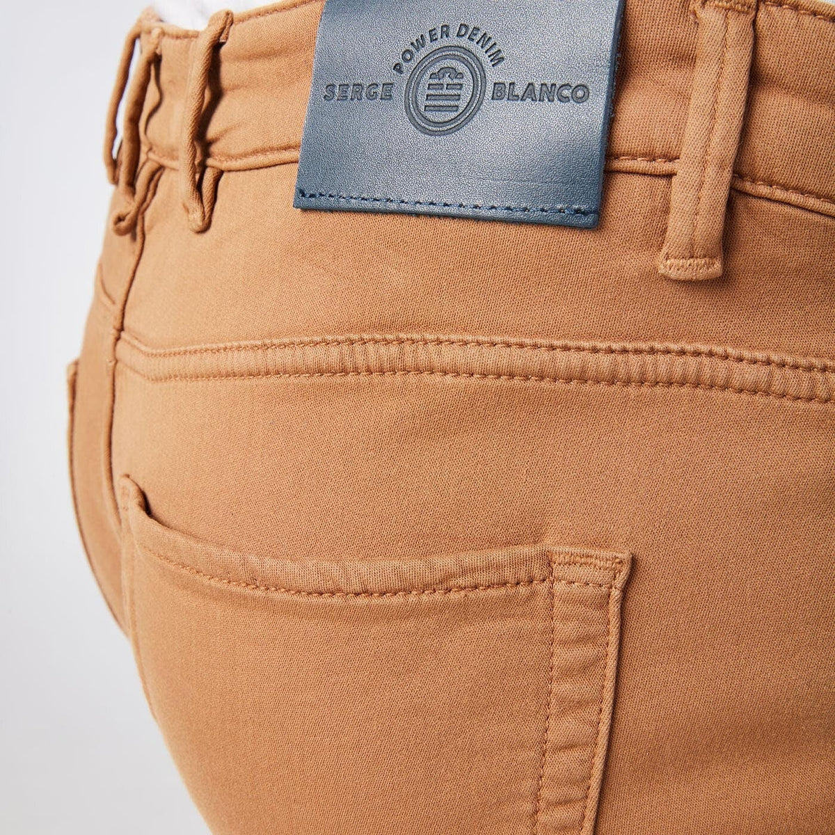 Pantalón de hombre beige con 5 bolsillos y corte ajustado 325 Powertwist