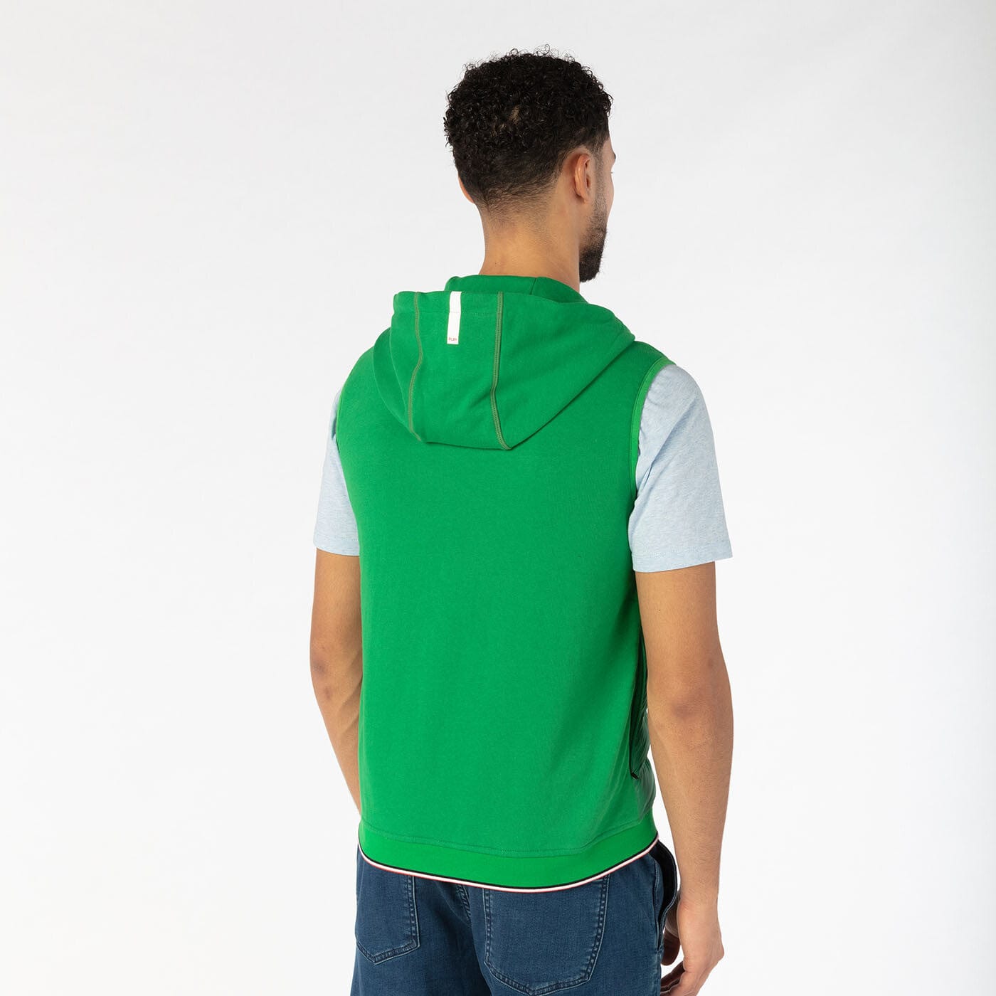 Chaqueta sin mangas verde césped PLAY