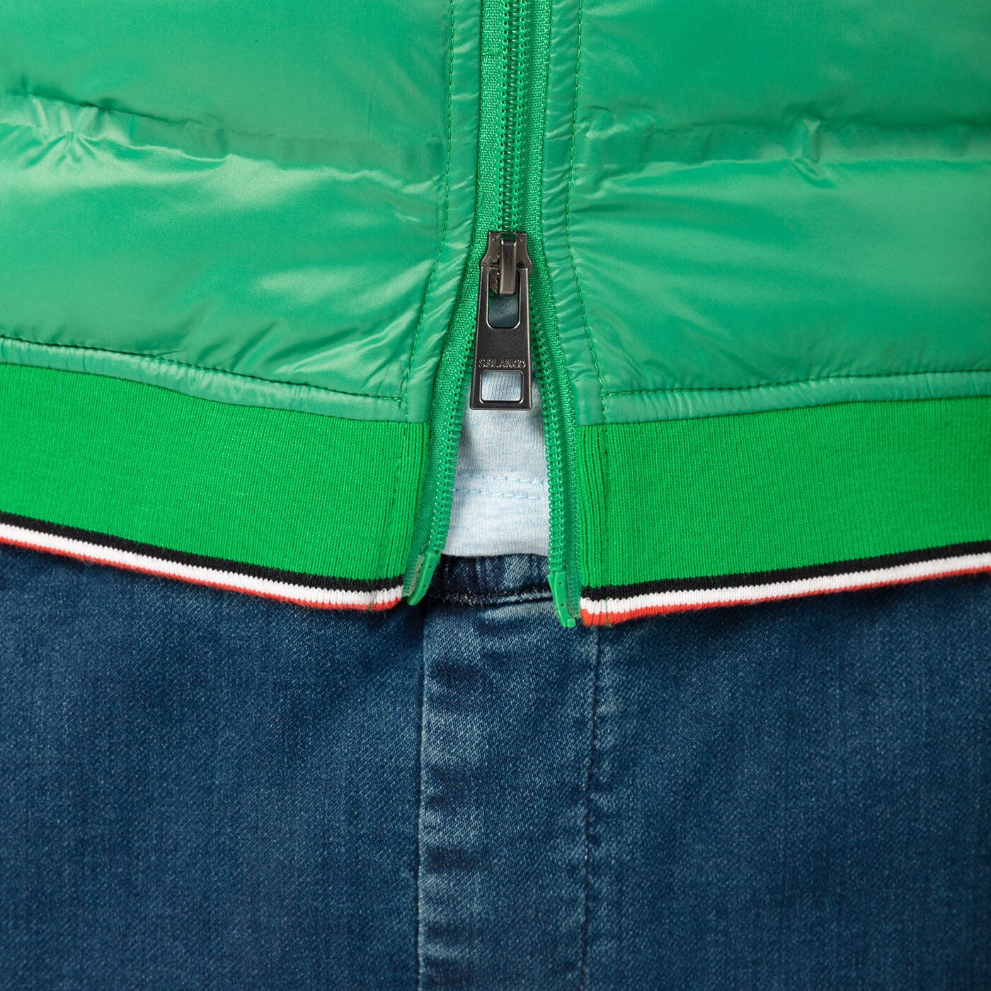 Chaqueta sin mangas verde césped PLAY