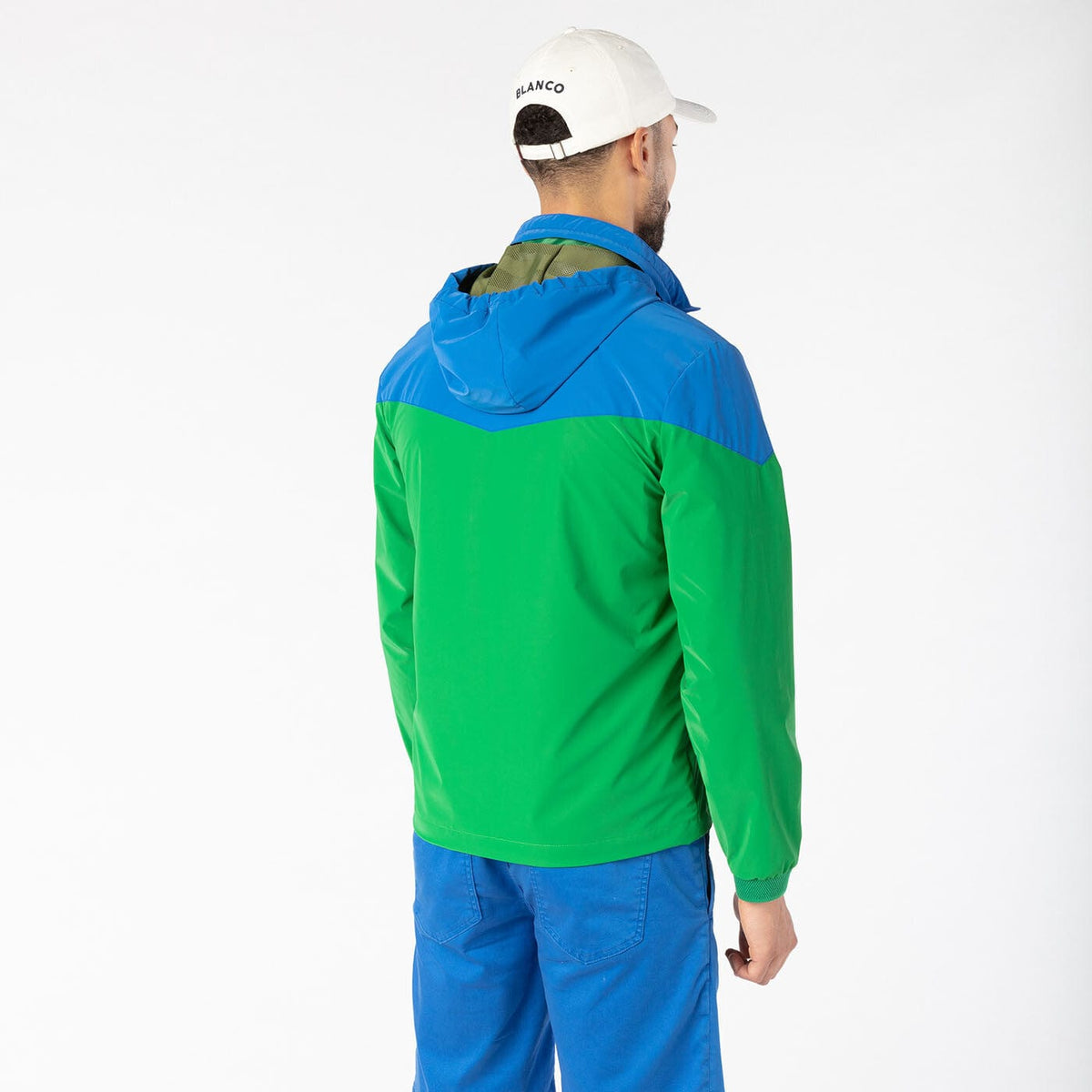 Chaqueta cortavientos bicolor verde Gazon PLAY