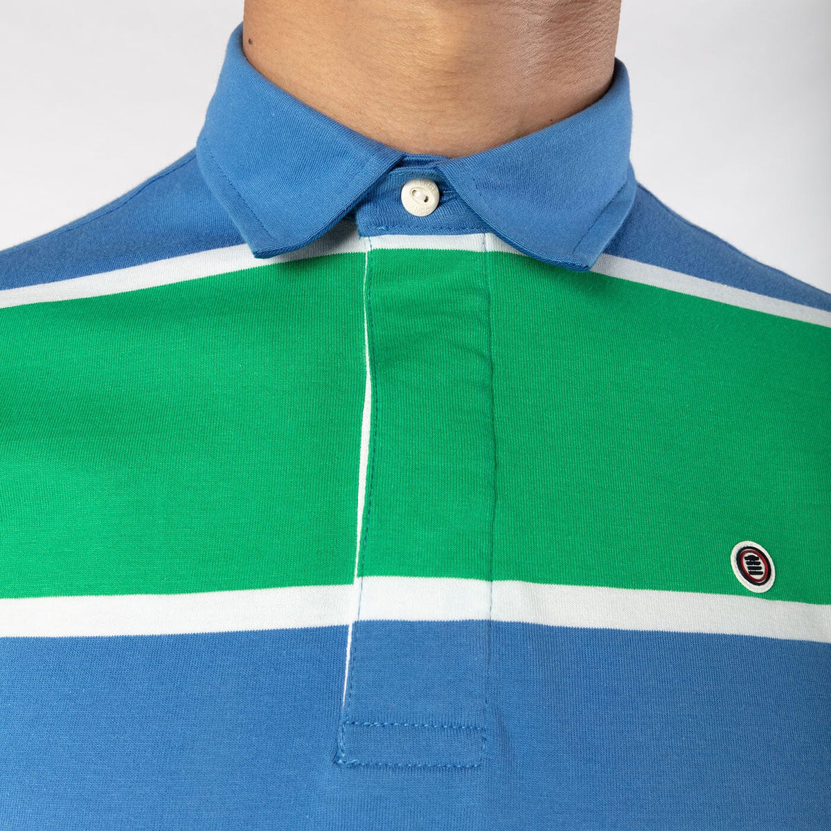 Polo de manga corta con rayas tricolores PLAY