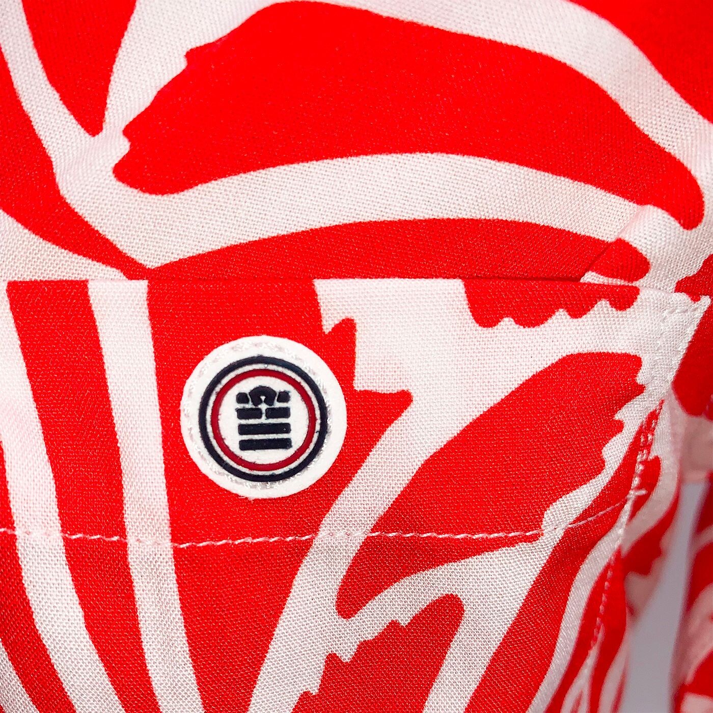 Camisa de manga corta junior estampada naranja