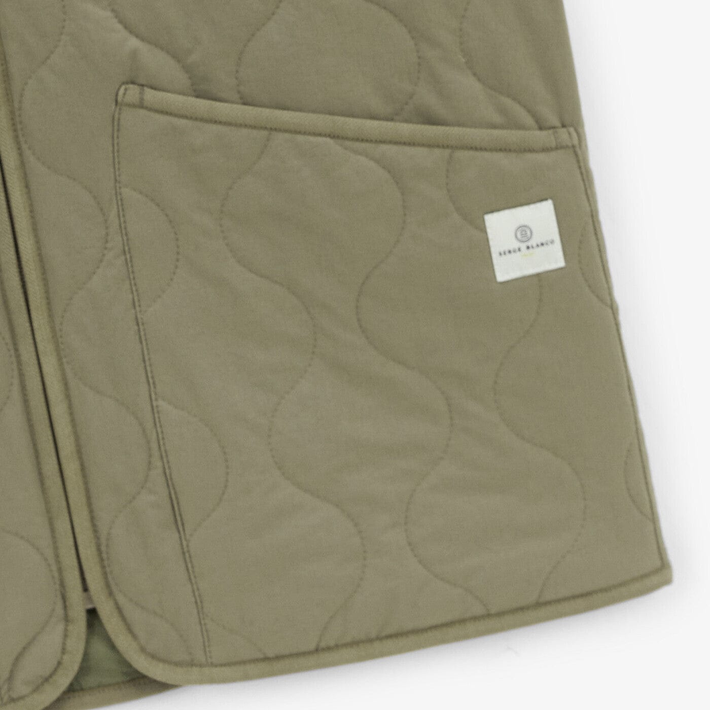 Chaqueta sin mangas acolchada Dustin beige