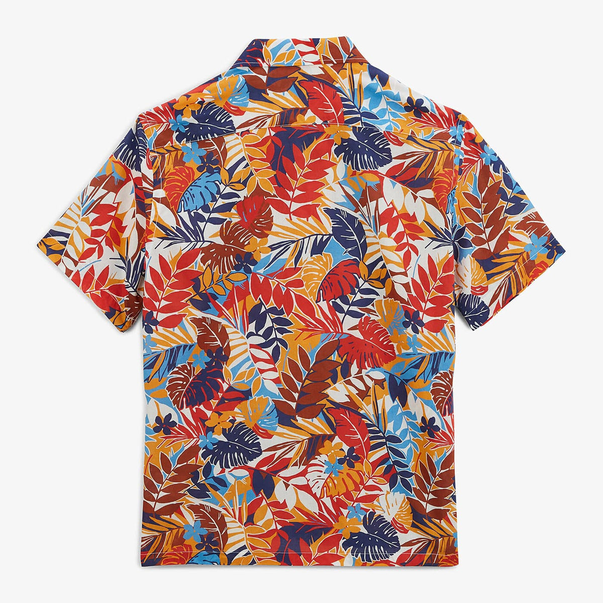 Camisa de manga corta con estampado de fantasía en color albaricoque