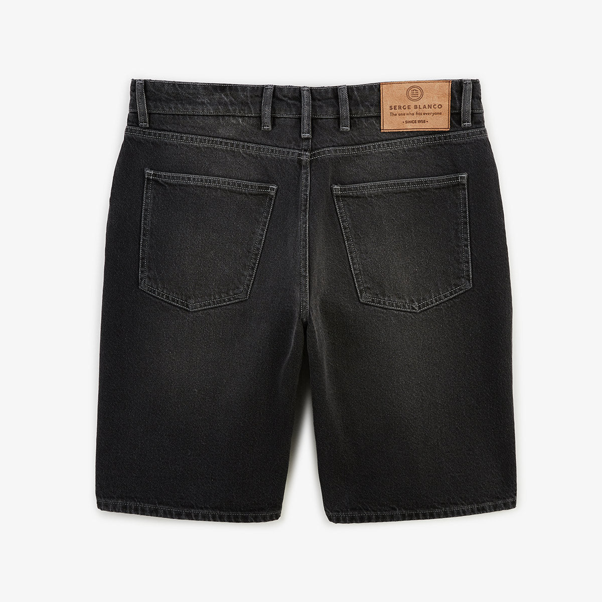 Bermudas 331 ajustadas fijas en denim gris oscuro HOMBRE SERGE BLANCO