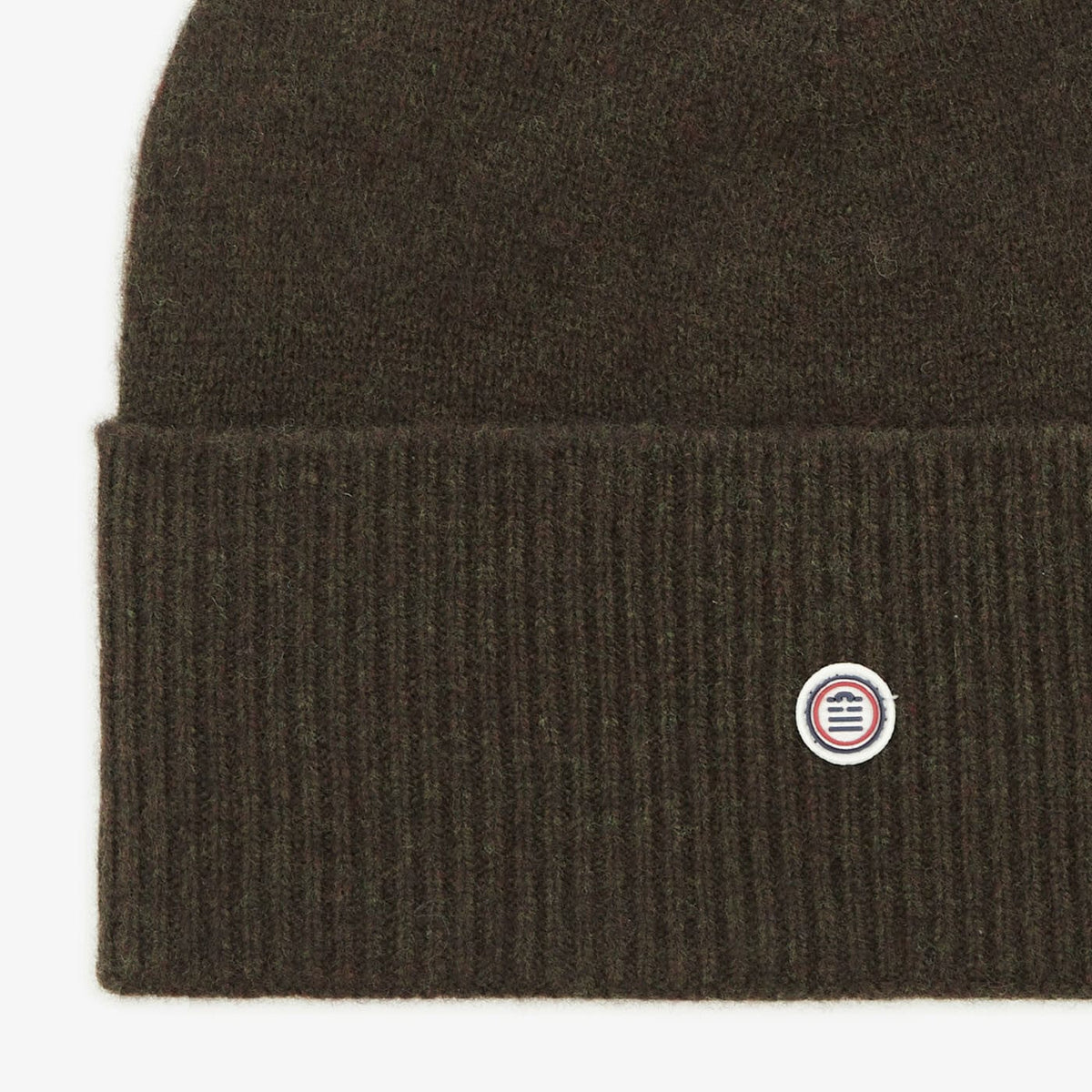 Gorro de lana liso color tilo para hombre, sarga blanco 