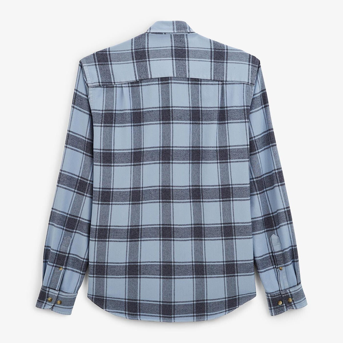 Camisa a cuadros azul aviador