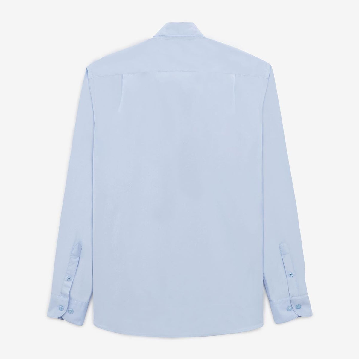 Camisa de manga larga lisa azul cielo