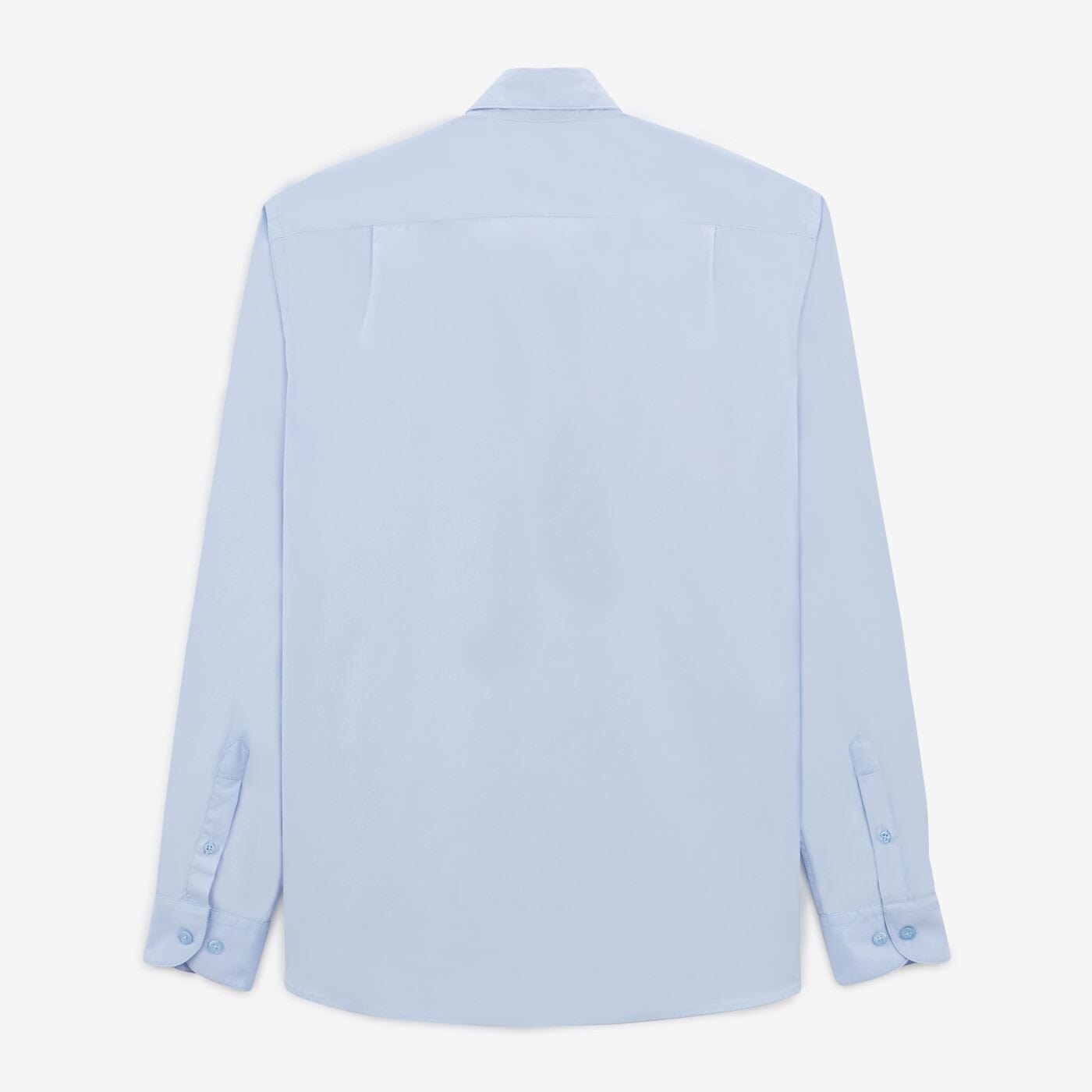 Camisa de manga larga lisa azul cielo