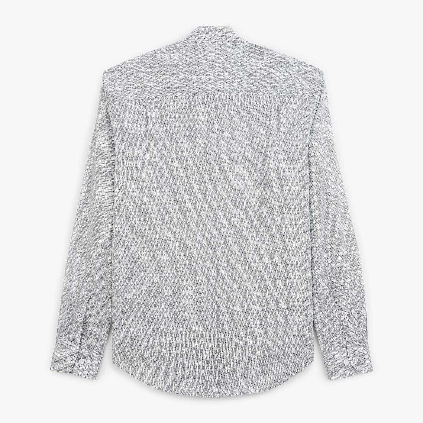 Camisa estampada azul índigo