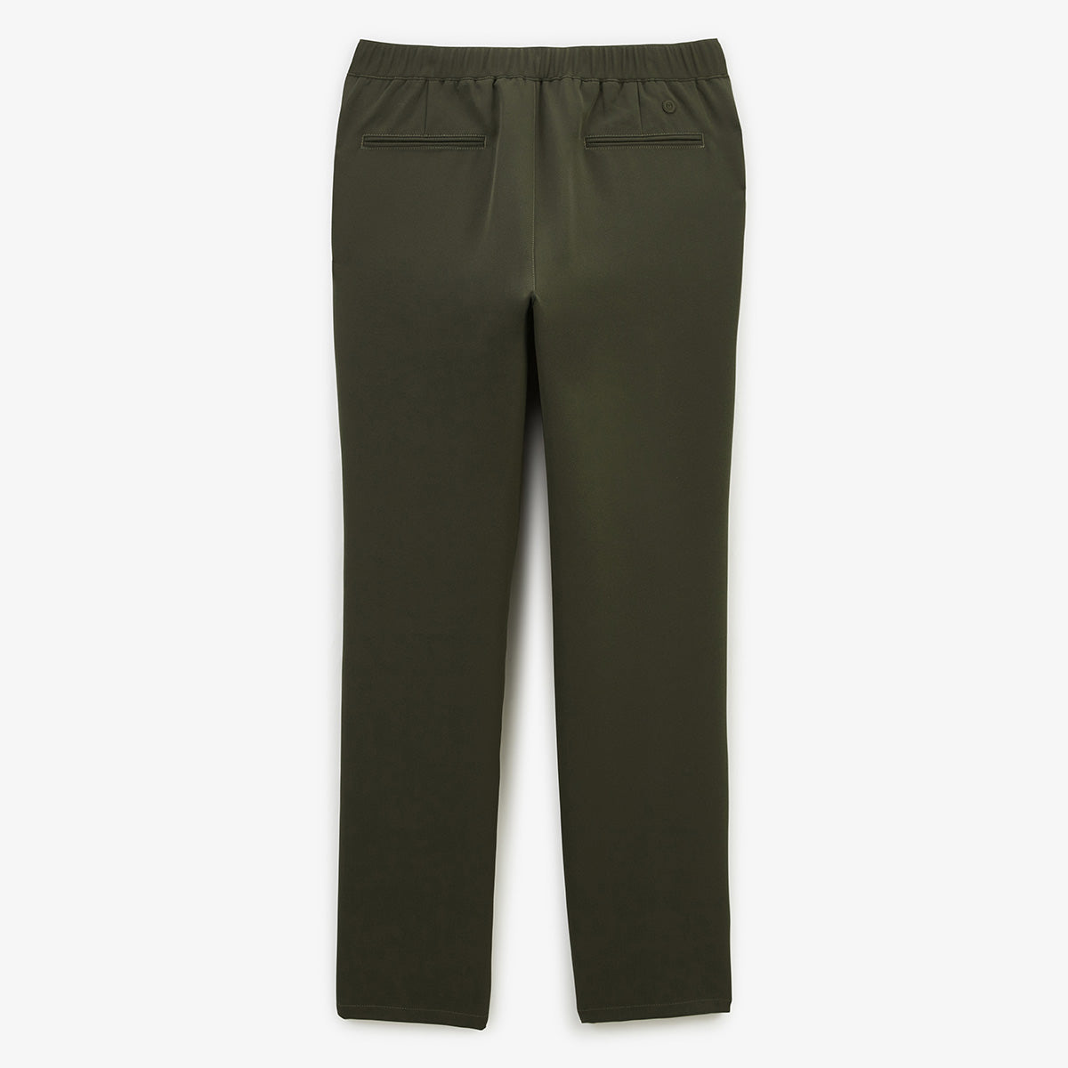 Chino 549 elástico regular cómodo cintura elástica verde militar hombre sarga blanco