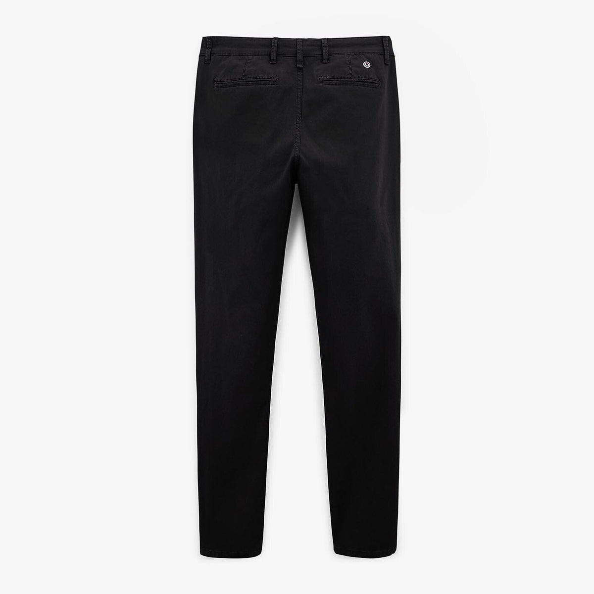 Pantalón chino 702 corte cómodo negro de algodón para hombre SERGE BLANCO