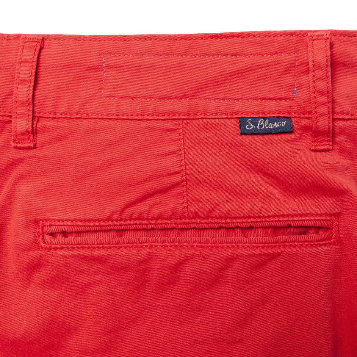 Chino 702 corte recto cómodo de algodón para hombre SERGE BLANCO