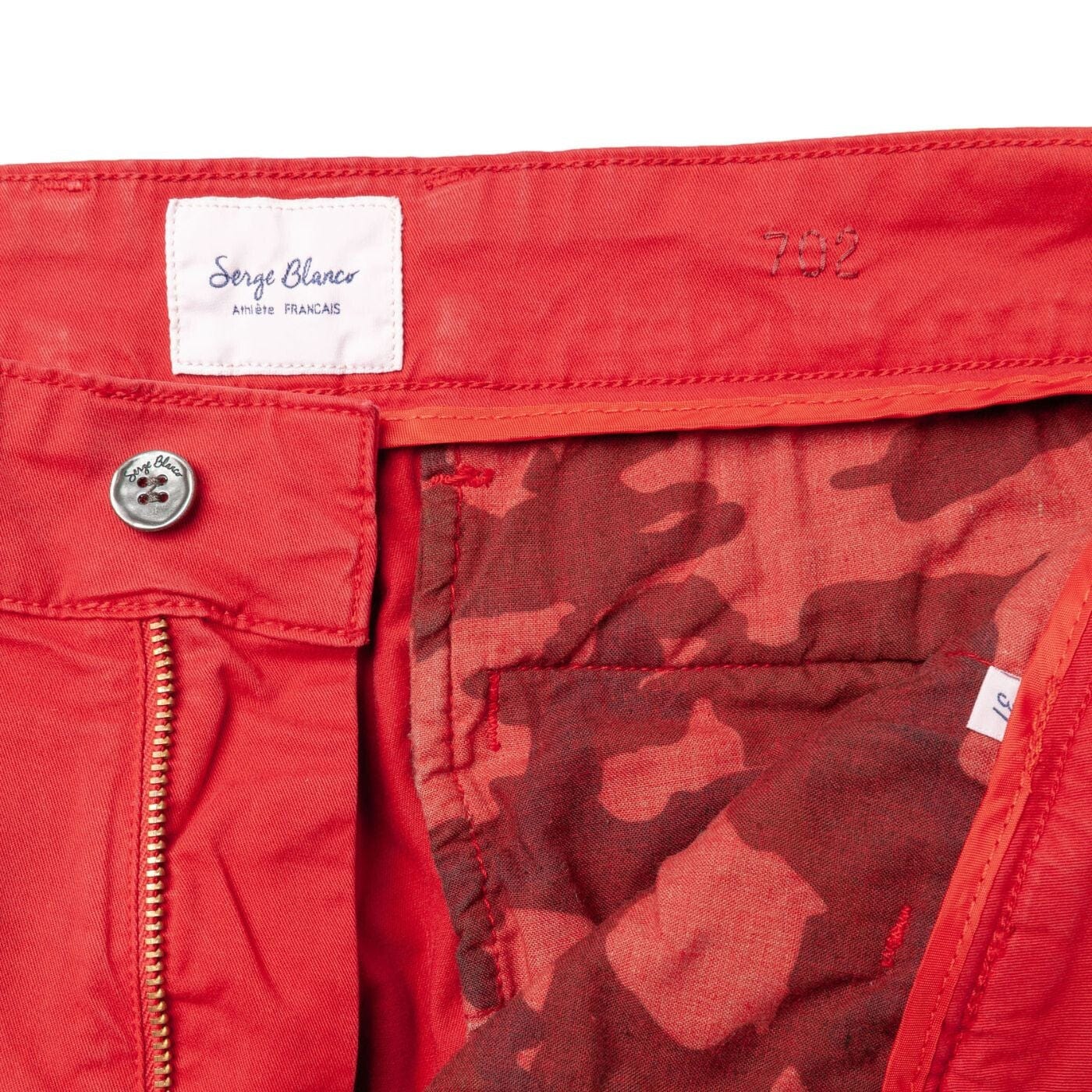 Chino 702 corte recto cómodo de algodón para hombre SERGE BLANCO