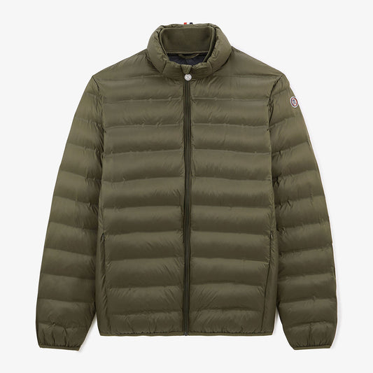 Chaqueta acolchada para hombre Piumino con mangas largas verde militar