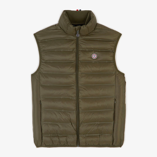 Chaqueta Piumino sin mangas verde militar